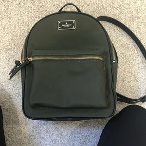 Kate Spade olive green small backpack